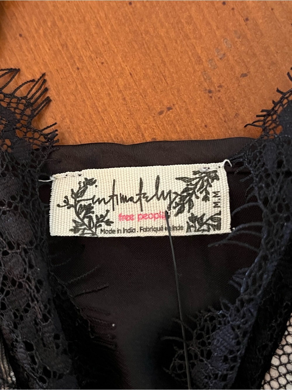 NWT NEW!! Free People Black Lace Camisole with Intimately Tag - Picture 4 of 9